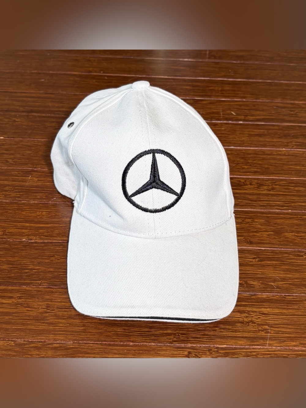 Mercedes Eurostern Formula One Embroidered White Strapback Hat Cap